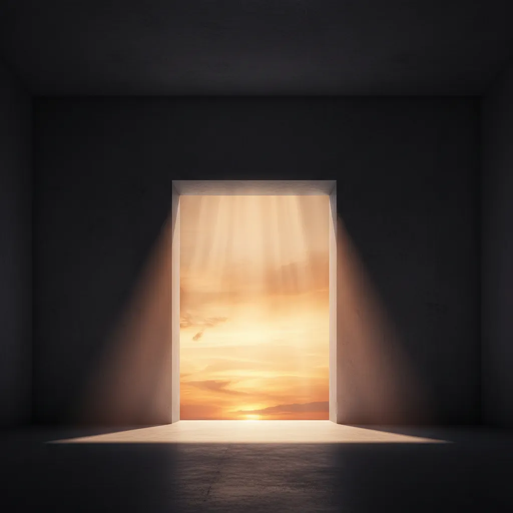 Doorway opening to light representing the start of a Responsible AI advisory partnership