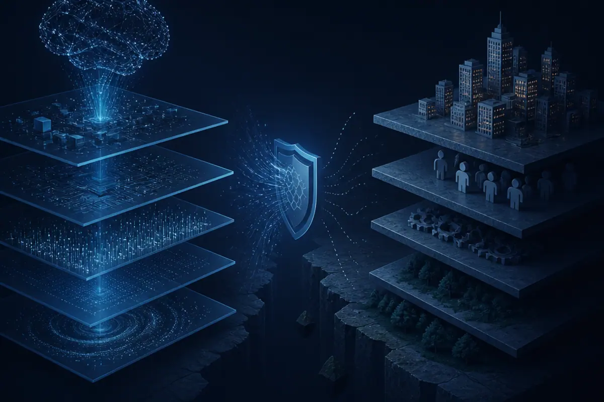 AI vs Human Layered Economy: Security Implications
