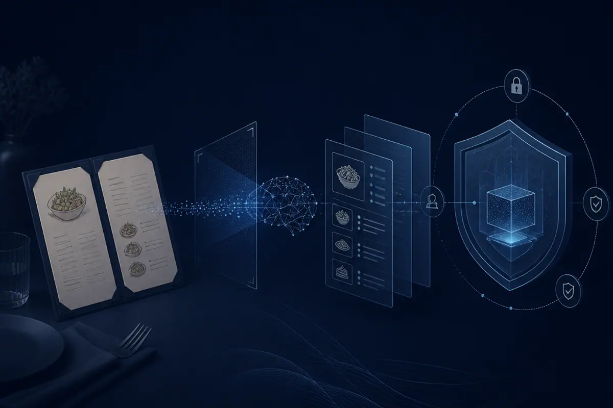 Case Study: Applying AI Safety Frameworks to Restaurant Menu Digitisation